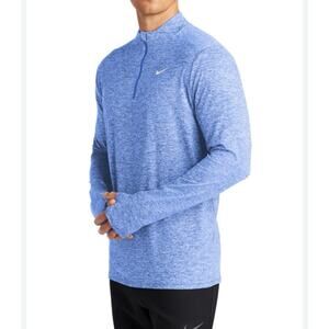 Nike Running Dri-Fit USA Quarter Zip Sweatshirt Breathable Blue Mens Size Medium